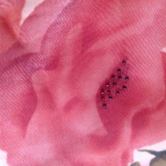 NWT Vintage Casual Corner Annex Silk Floral Bead Dress - Sz 4 - Picture 5 of 8